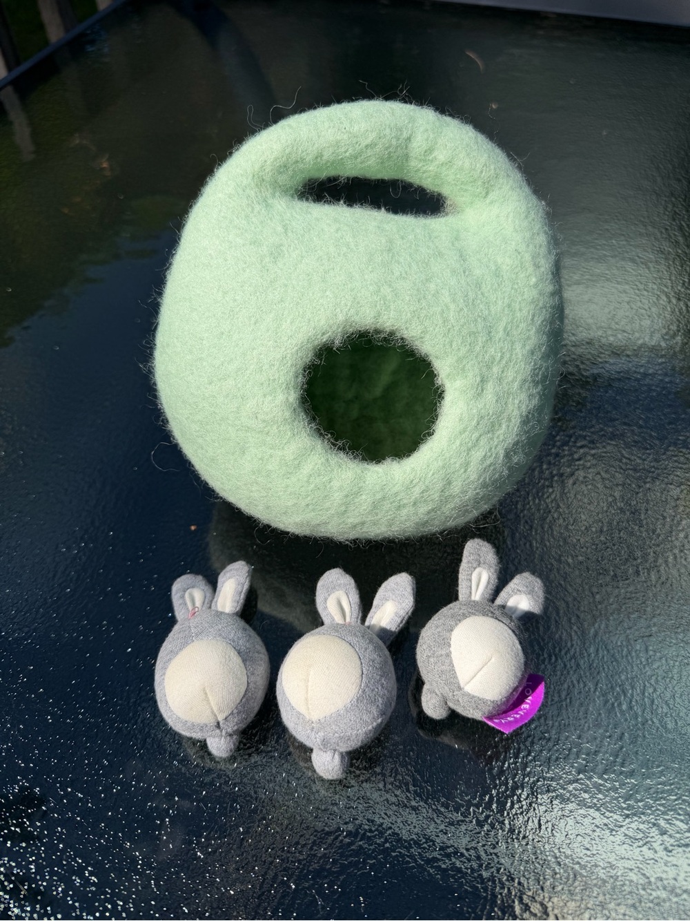 Lovevery Bunnies in a Felt Burrow | Babbler Play Kit | Complete